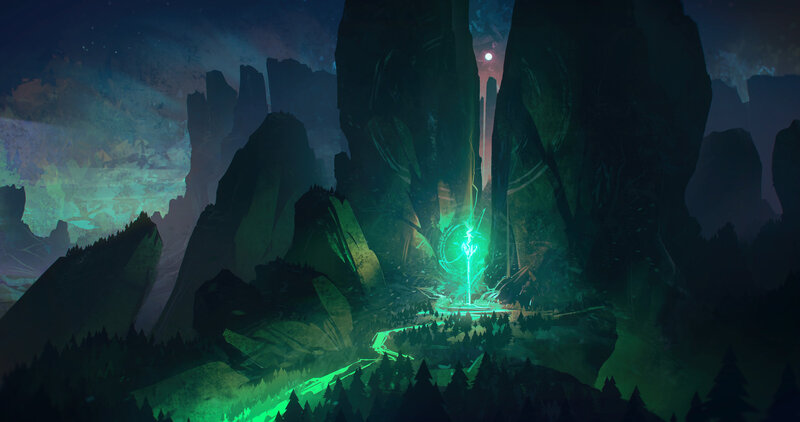 Glowing Green Portal