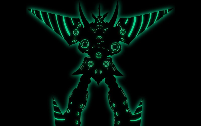 Glowing Green Robot