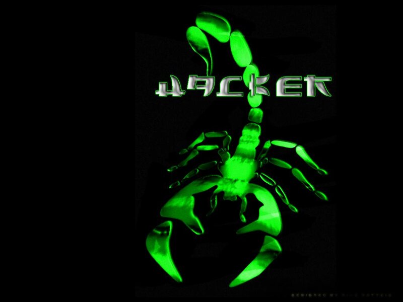 Glowing Green Scorpion