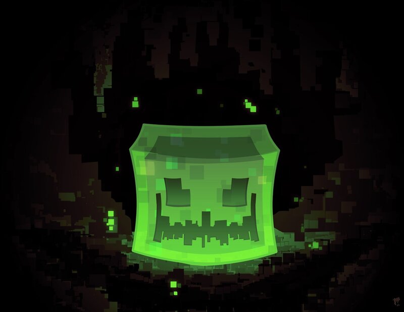 Glowing Green Slime Block