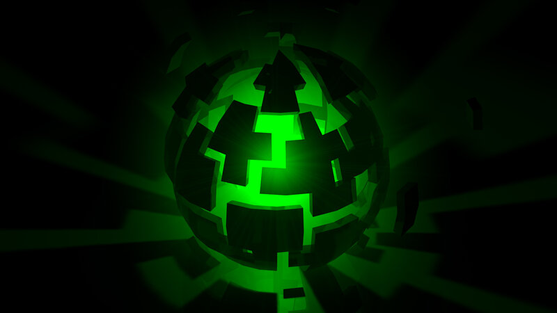 glowing green sphere