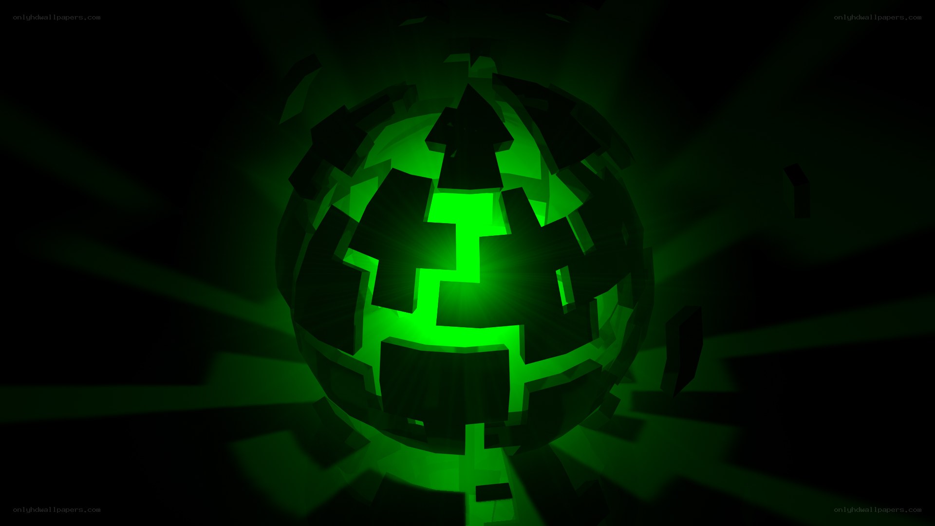 glowing green sphere