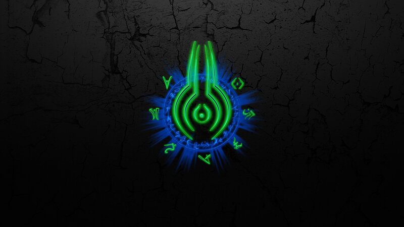 Glowing Green Symbol — Dark