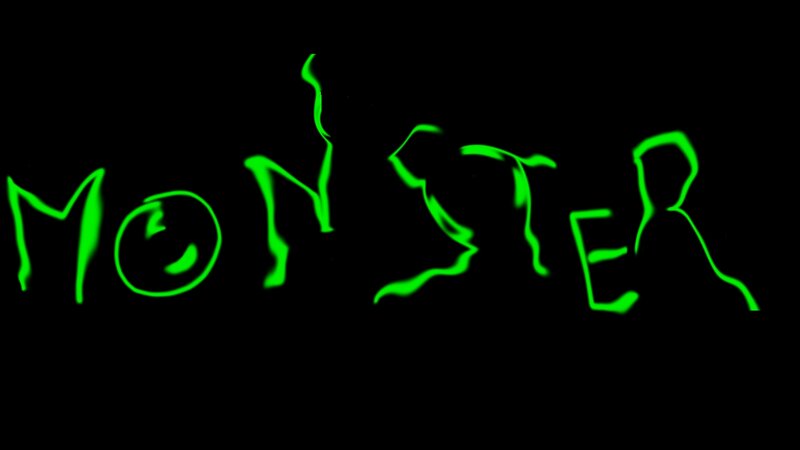 Glowing Green Text