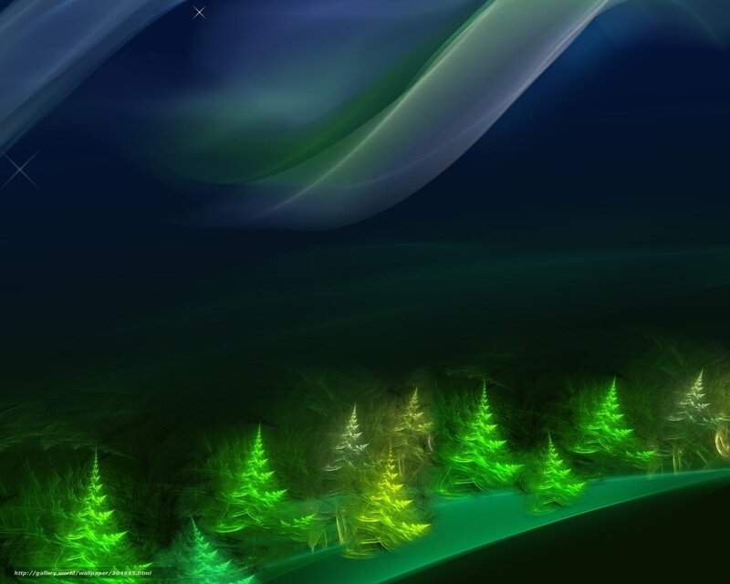 Glowing Green Trees — Serene