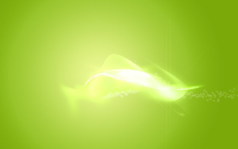Glowing Green Wave — Serene