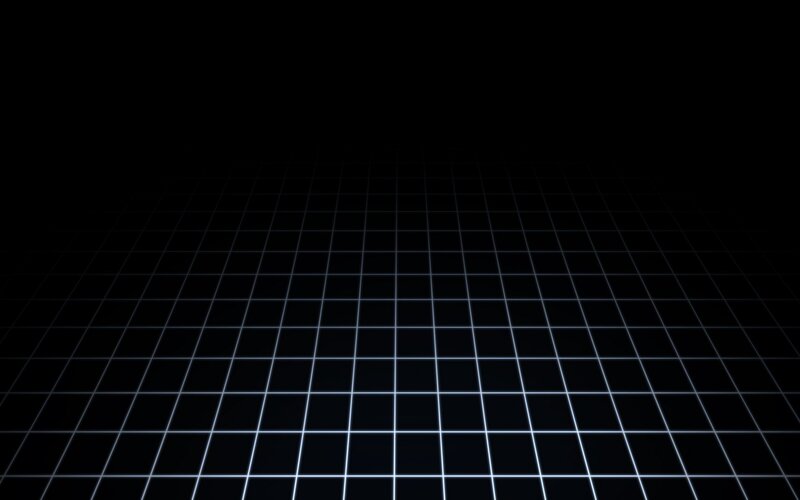 glowing grid on black background