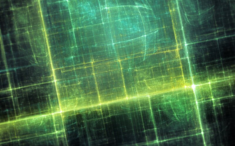 Glowing Grid Pattern — Green