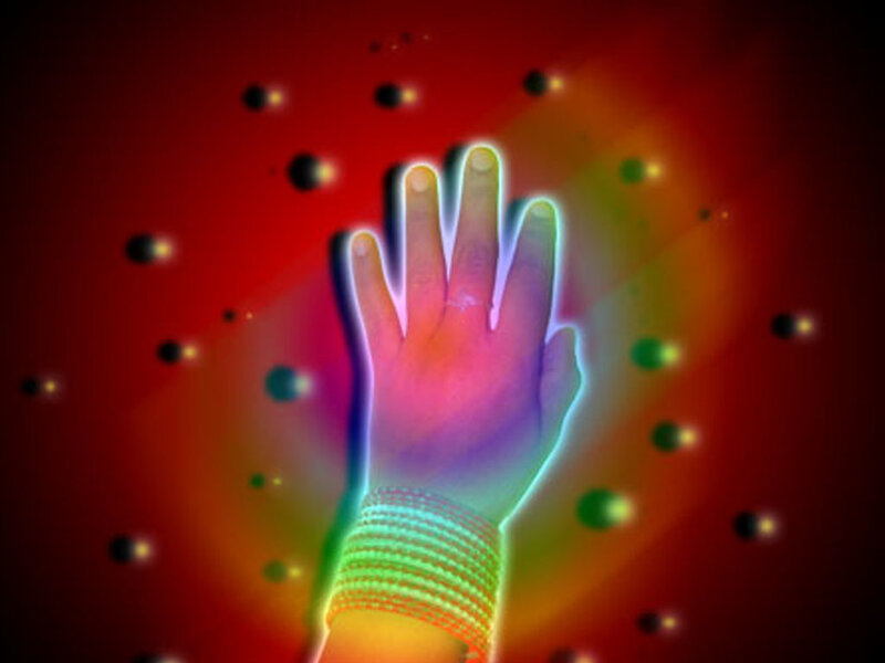 Glowing Hand with Bracelets
