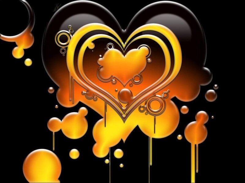 Glowing heart design