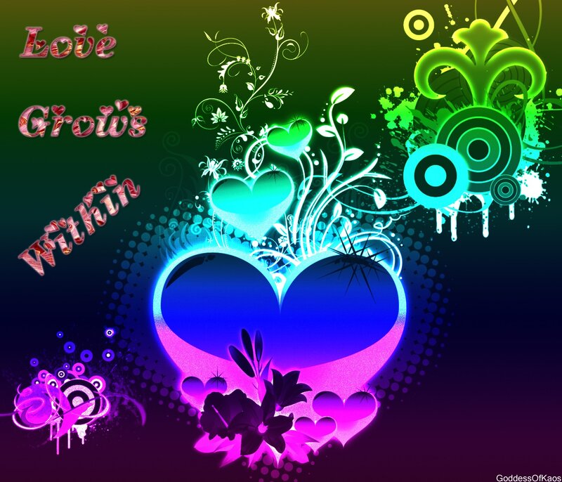Glowing Heart Design — Blue