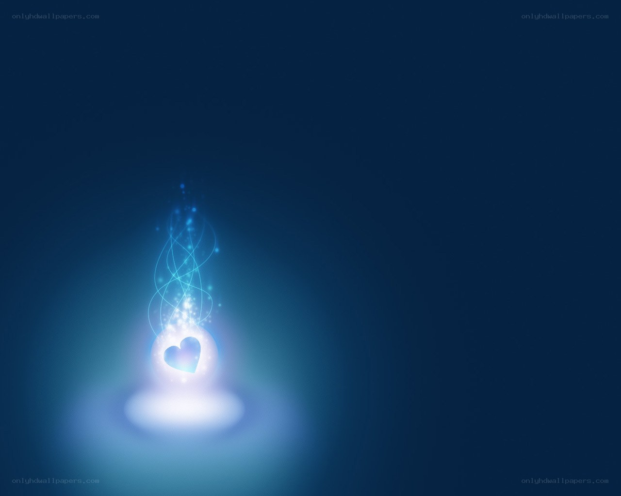 glowing heart energy