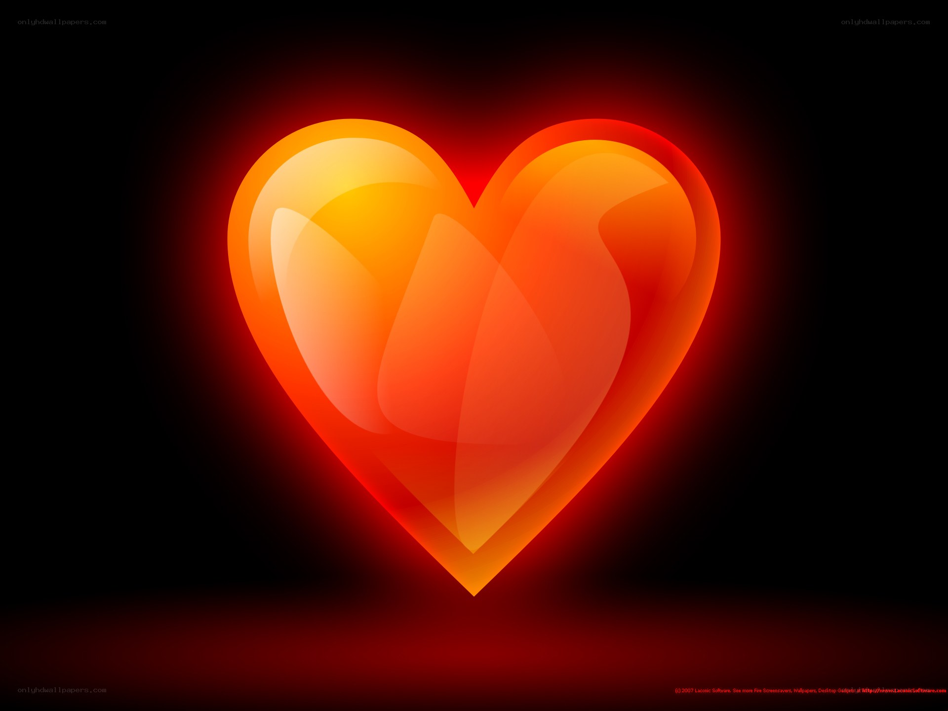 glowing heart icon