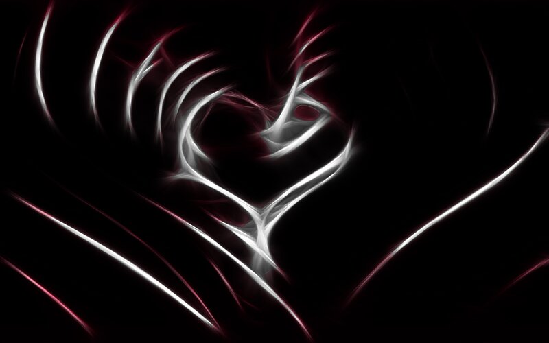 glowing heart light effect