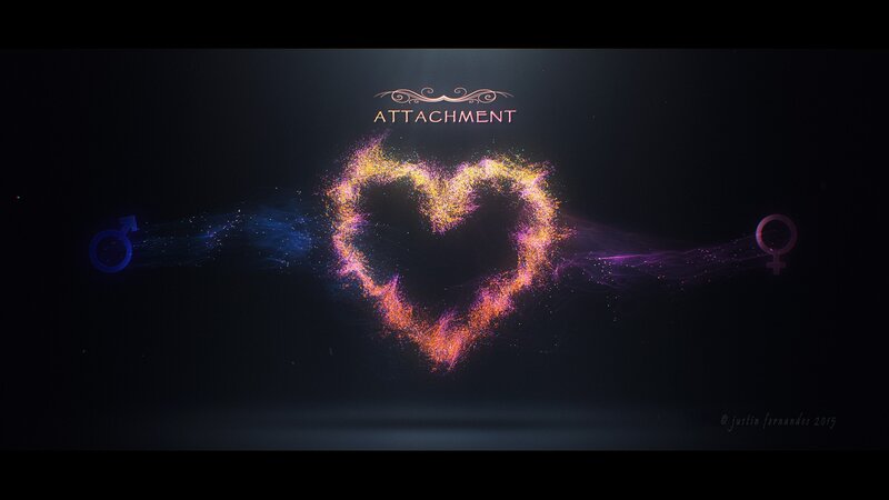 Glowing Heart Particles