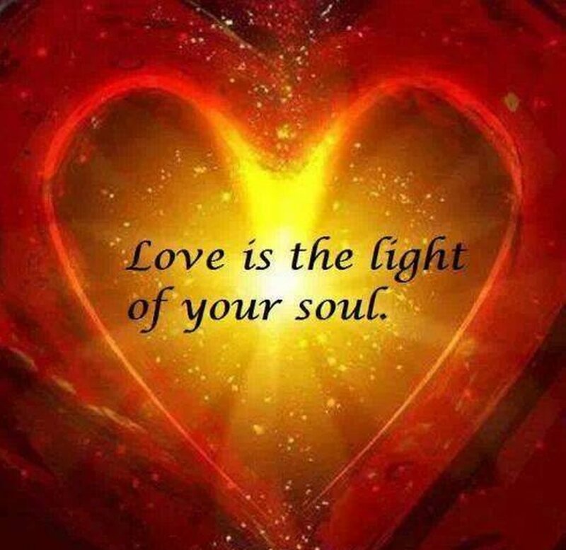 Glowing Heart Shape — Red, Inspirational