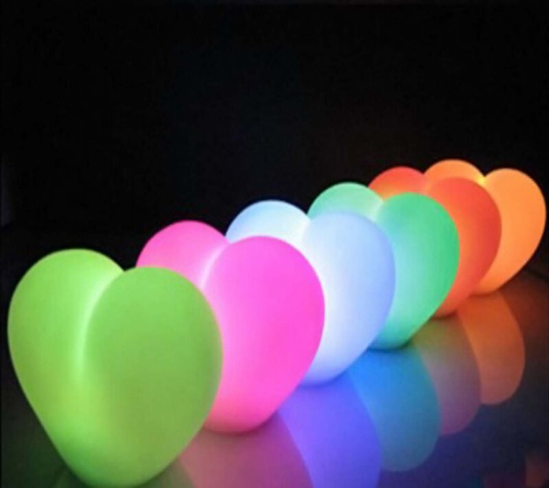 Glowing Heart-shaped Lights