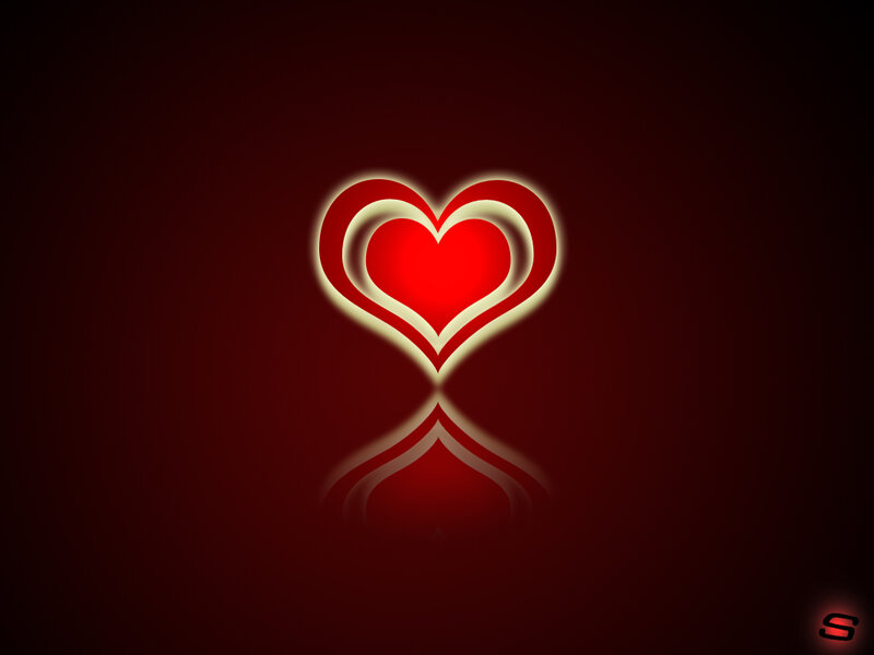 glowing heart symbol