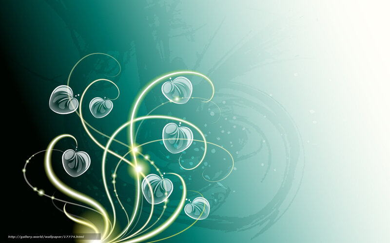 glowing heart vines wallpaper