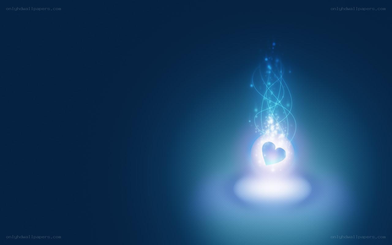 glowing heart with light trails