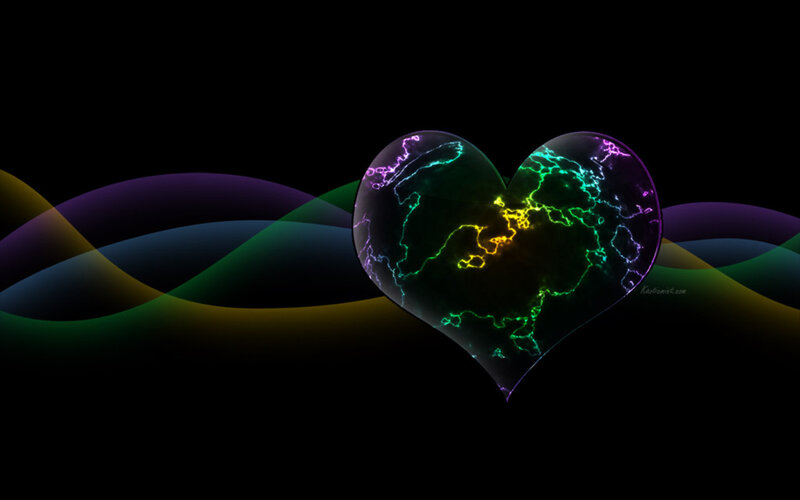 Glowing Heart with Lightning
