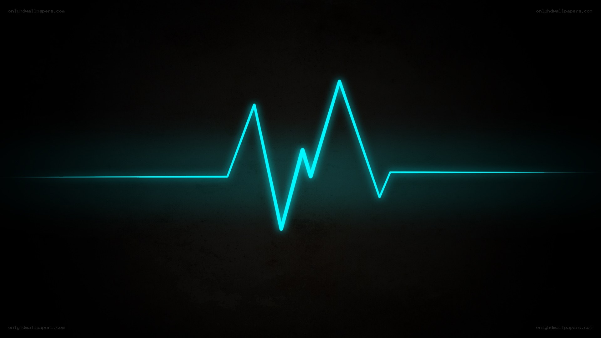 glowing heartbeat line