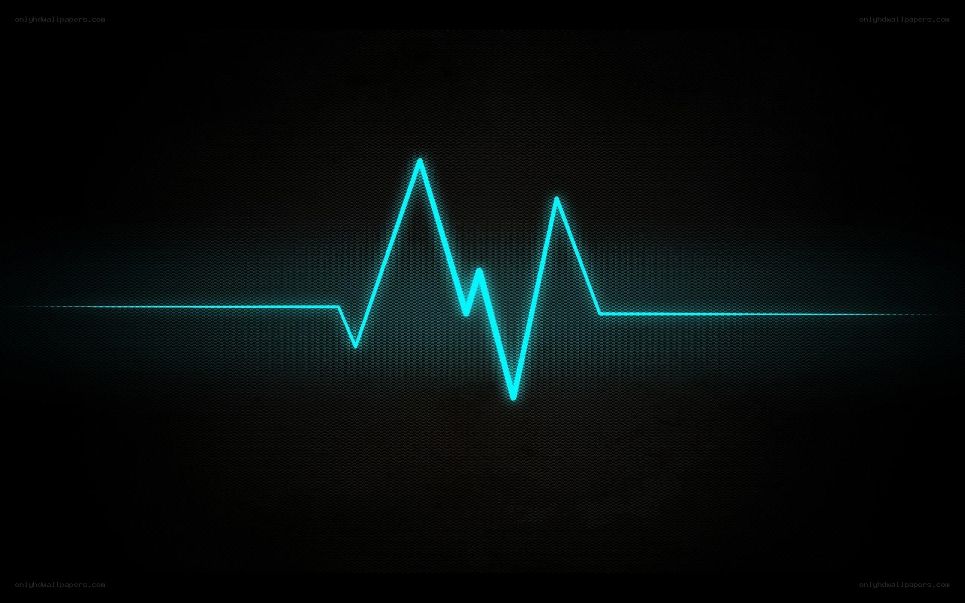 glowing heartbeat line