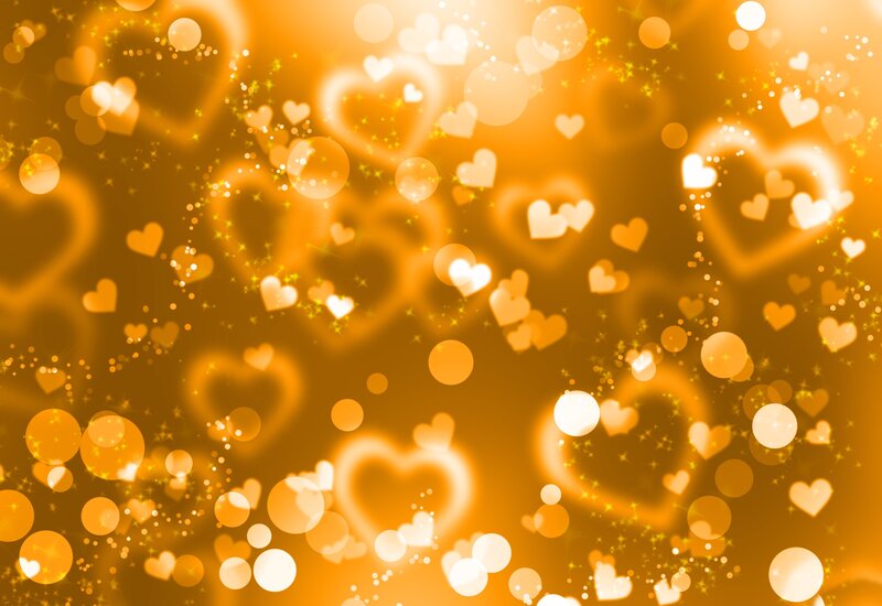 Glowing Hearts and Bokeh