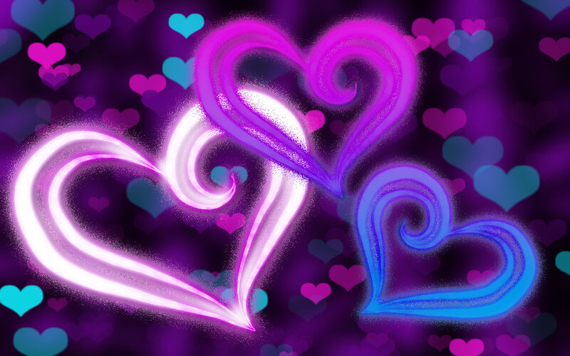 Glowing Hearts
