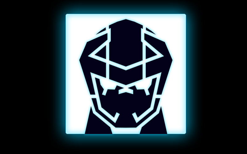 glowing helmet icon