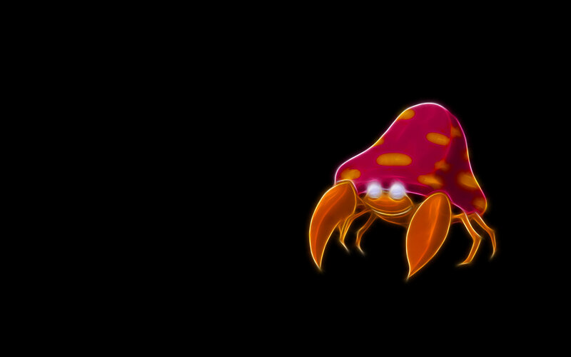 glowing hermit crab