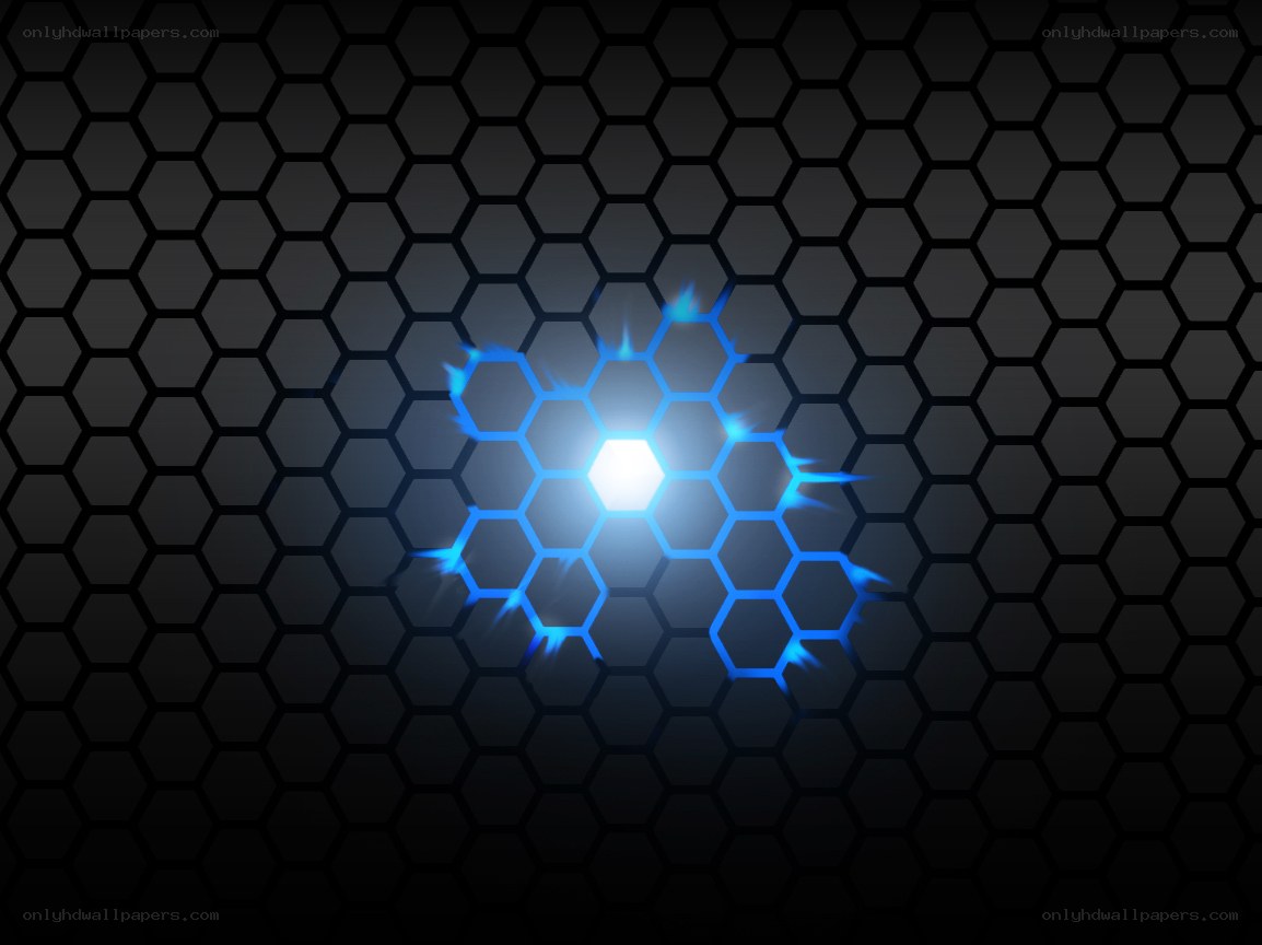 glowing hexagon pattern