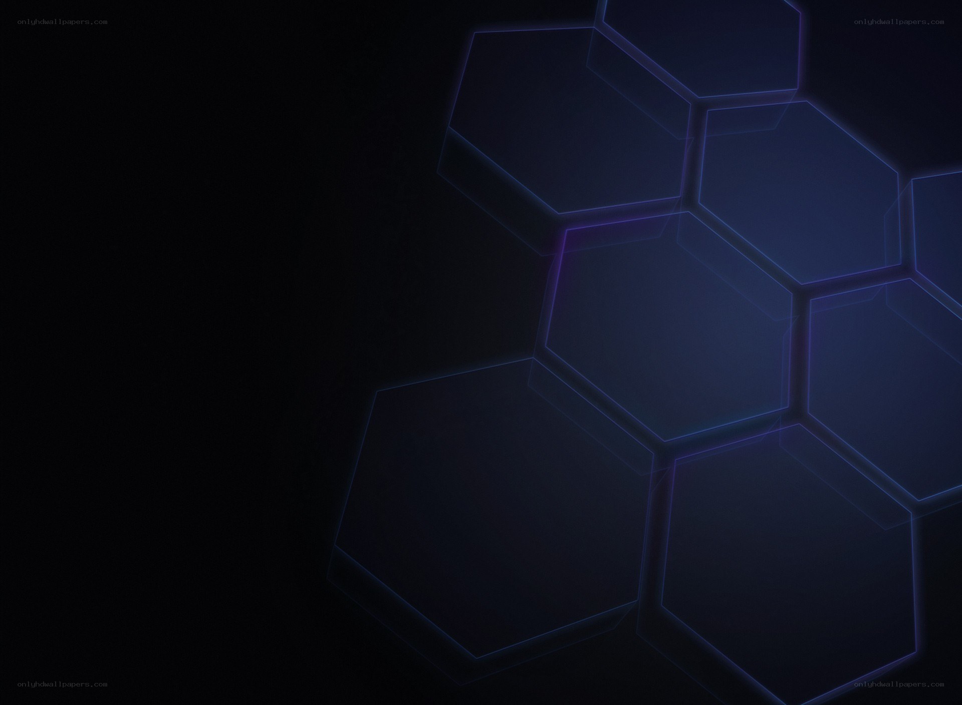 glowing hexagon pattern