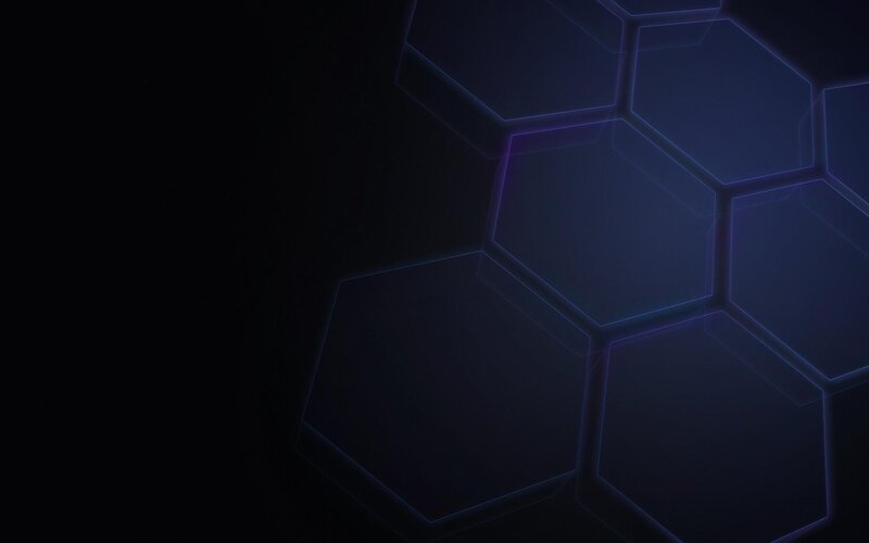 Glowing Hexagon Pattern — Black, Dark