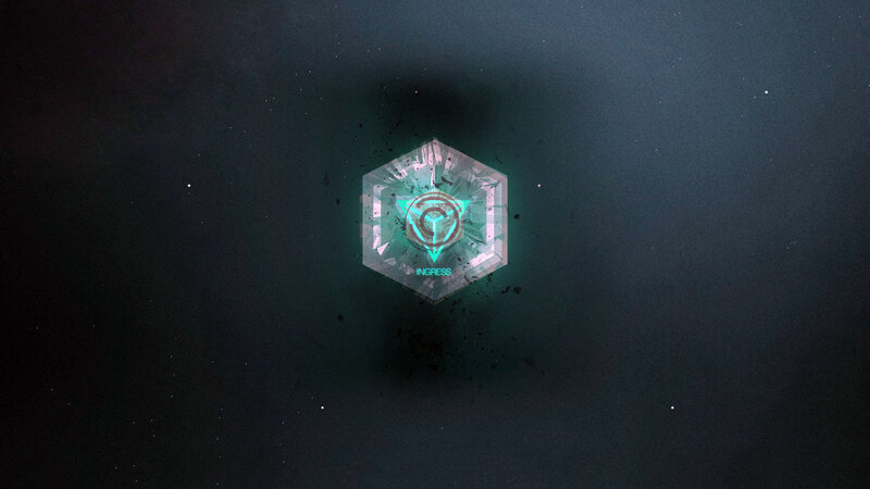 Glowing Hexagonal Logo