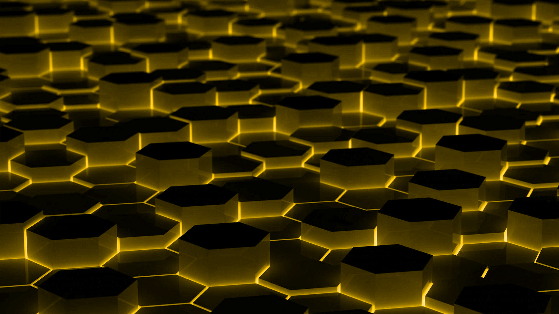 glowing hexagonal pattern
