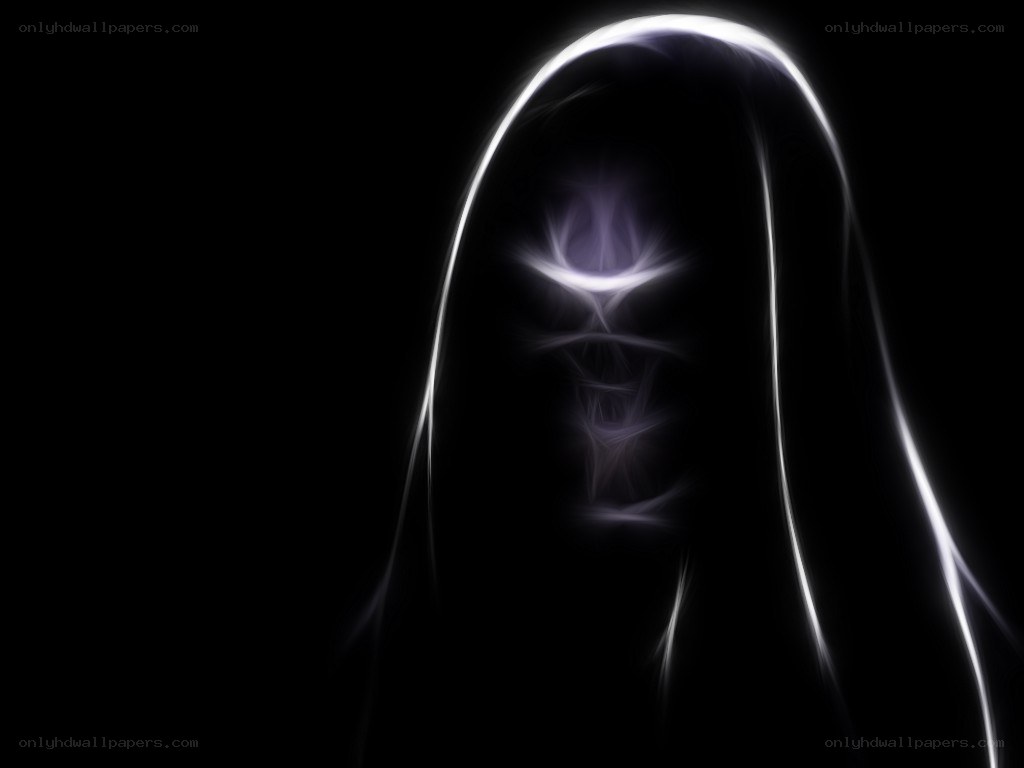 glowing hooded figure