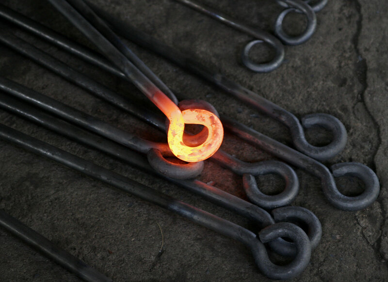 Glowing Hot Metal Rod
