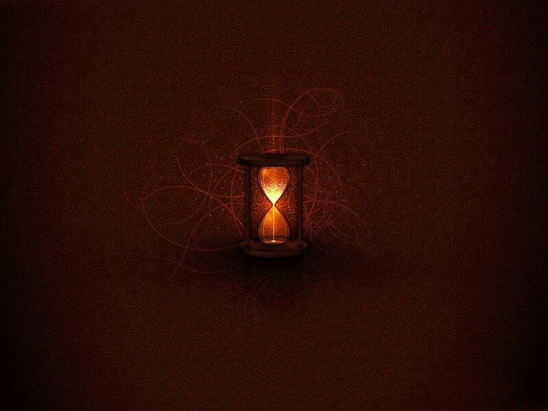 Glowing Hourglass — Brown