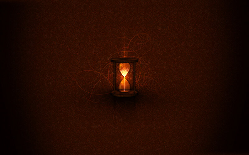 Glowing Hourglass