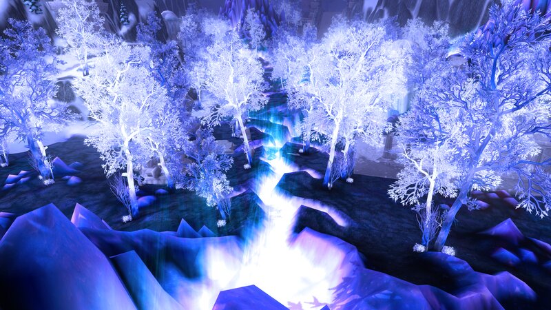 Glowing Ice Forest