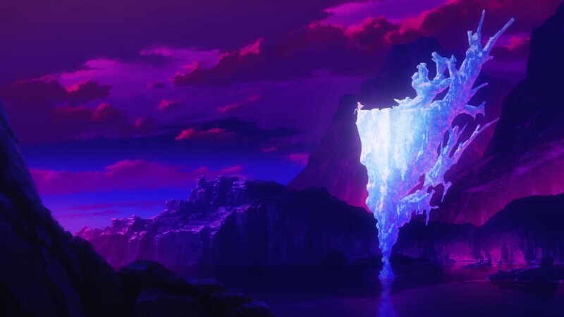 Glowing Ice Formation