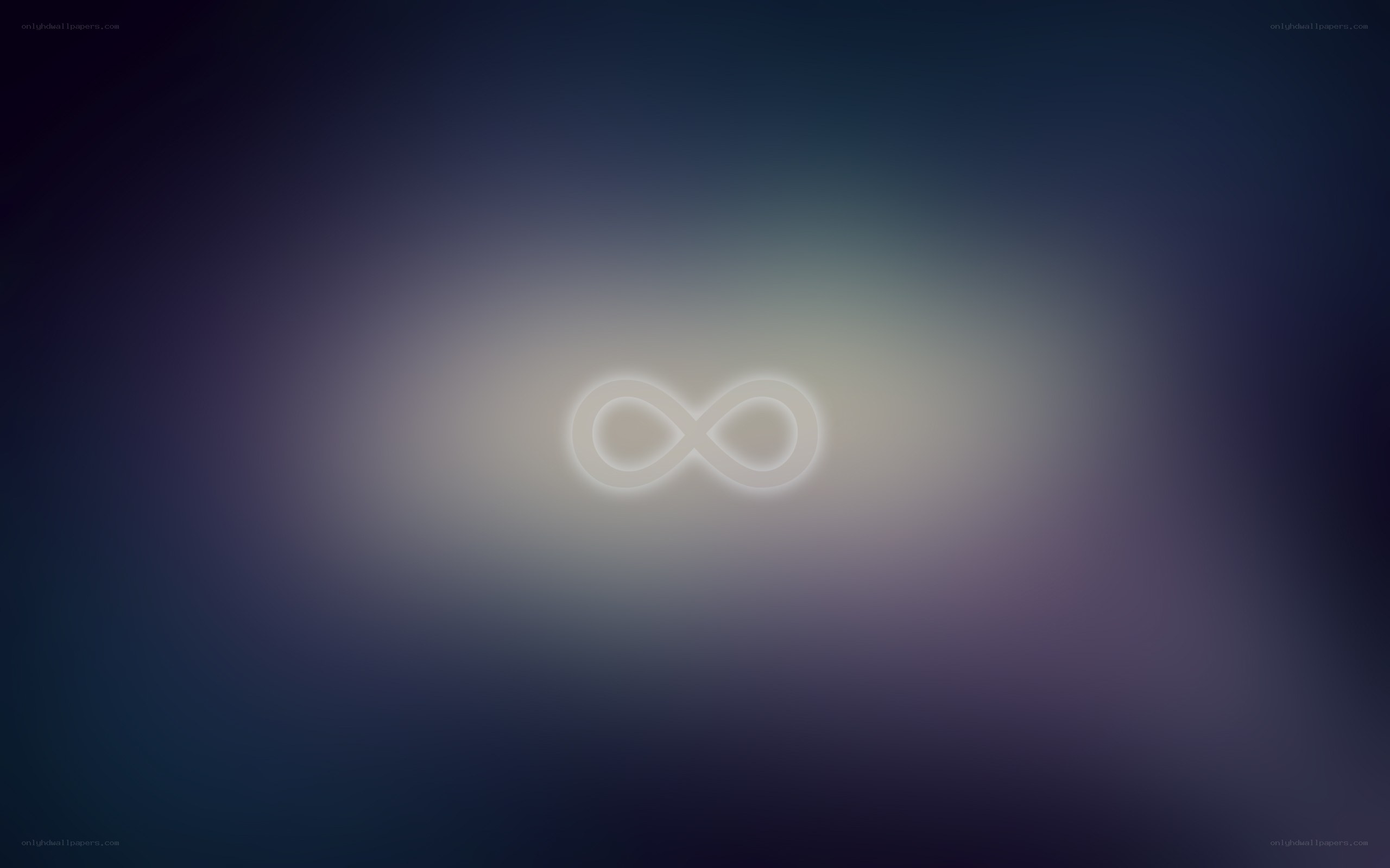 glowing infinity symbol