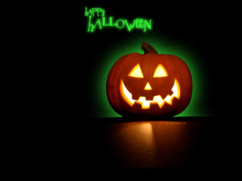 Glowing Jack-o'-lantern — Black