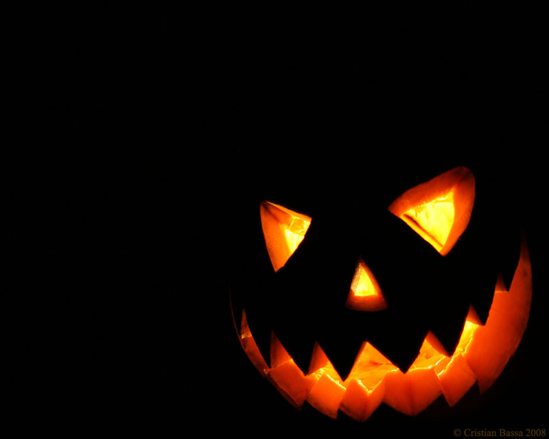 glowing jack-o-lantern face