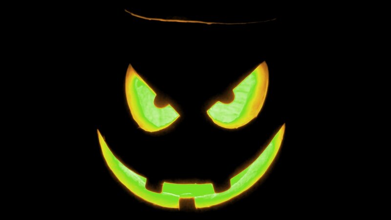 glowing jack-o-lantern face