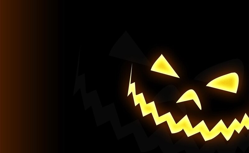 glowing jack-o-lantern face