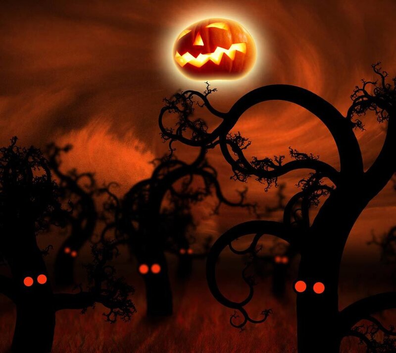 Glowing Jack-o-lantern Moon