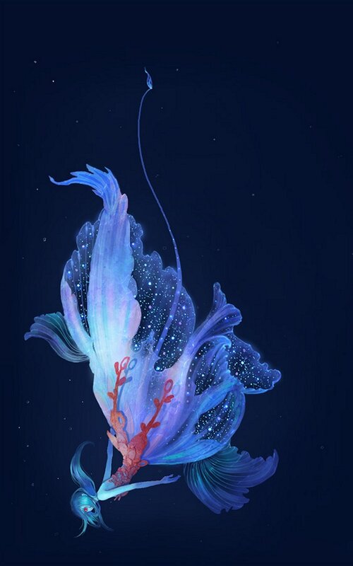 glowing jellyfish-like creature