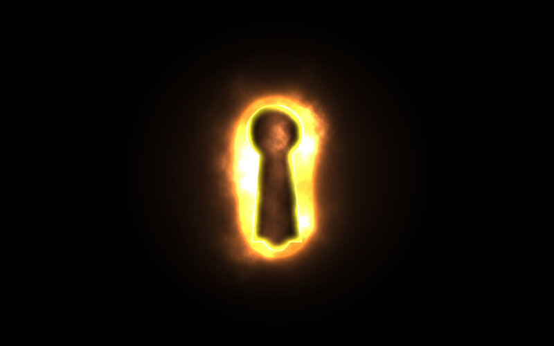 Glowing Keyhole